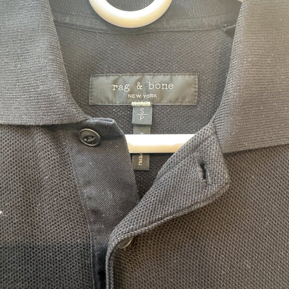 Lot of 2 Rag & Bone Shield Dagger Polos in Black and Pink in Men's Small - Picture 4 of 9